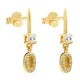 Orphelia® 'Lily' Women's Sterling Silver Drop Earrings - Gold ZO-7582/G
