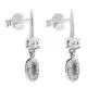 Orphelia® 'Lily' Women's Sterling Silver Drop Earrings - Silver ZO-7582