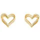 Orphelia® 'Cecilia' Women's Sterling Silver Stud Earrings - Gold ZO-7584/G