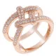 Orphelia® Dames Zilver 925 925 Ring (sieraad) - Rosékleurig ZR-7277