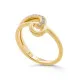 Orphelia® 'Ida' Damen Sterling Silber Ring - Gold ZR-7521/G