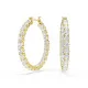 Swarovski® 'Matrix tennis' Dames Verguld Metaal Creolen - Goudkleurig 5750620