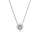 Swarovski® 'Angelic Square' Women's Base Metal Necklace - Silver 5662142