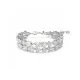 Swarovski® 'Mesmera' Dames Metaal Armband (sieraad) - Zilverkleurig 5669927