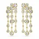 Swarovski® 'Imber' Dames Verguld Metaal Oorhangers - Goudkleurig 5680093