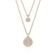 Swarovski® 'Meteora' Dames Verguld Metaal Collier - Rosékleurig 5683449