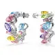 Swarovski® 'Gema' Dames Metaal Creolen - Zilverkleurig 5692412