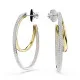 Swarovski® 'Hyperbola' Dames Metaal Creolen - Zilver/Goud 5702400