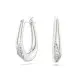 Swarovski 'Classica' Women's Sterling Silver Hoop Earrings - Silver 5743474