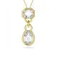 Swarovski® 'Dextera' Women's Gold Plated Metal Necklace - Gold 5663339