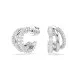 Swarovski® 'Hyperbola spin' Dames Metaal Creolen - Zilverkleurig 5737110