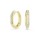 Swarovski® 'Dextera octagon' Dames Verguld Metaal Creolen - Goudkleurig 5724584